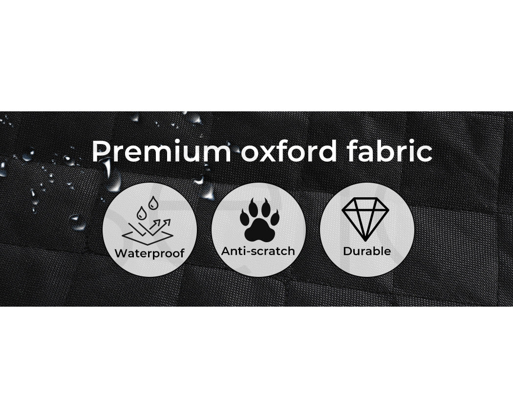 Dog Car Back Seat Cover Hammock Pet Premium Travel Protector Nonslip Black