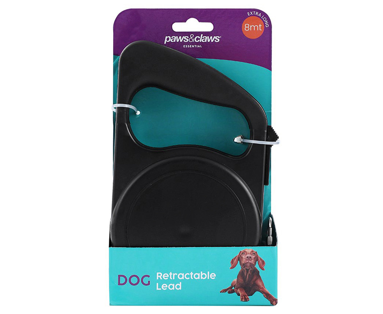 Paws & Claws 8 Metre Strong Retractable Pet Dog/Cat Walking Lead Leash