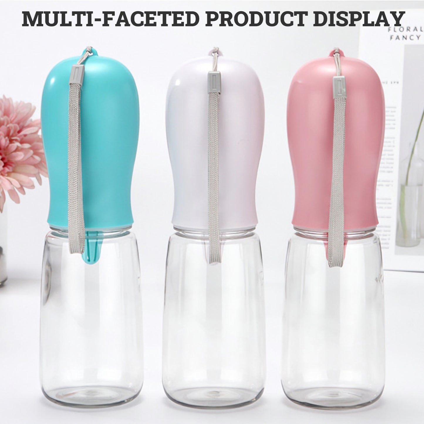 Pet Portable Water Bottle Puppy Dog Cat Cup Drinking Travel Outdoor Feeder Oz