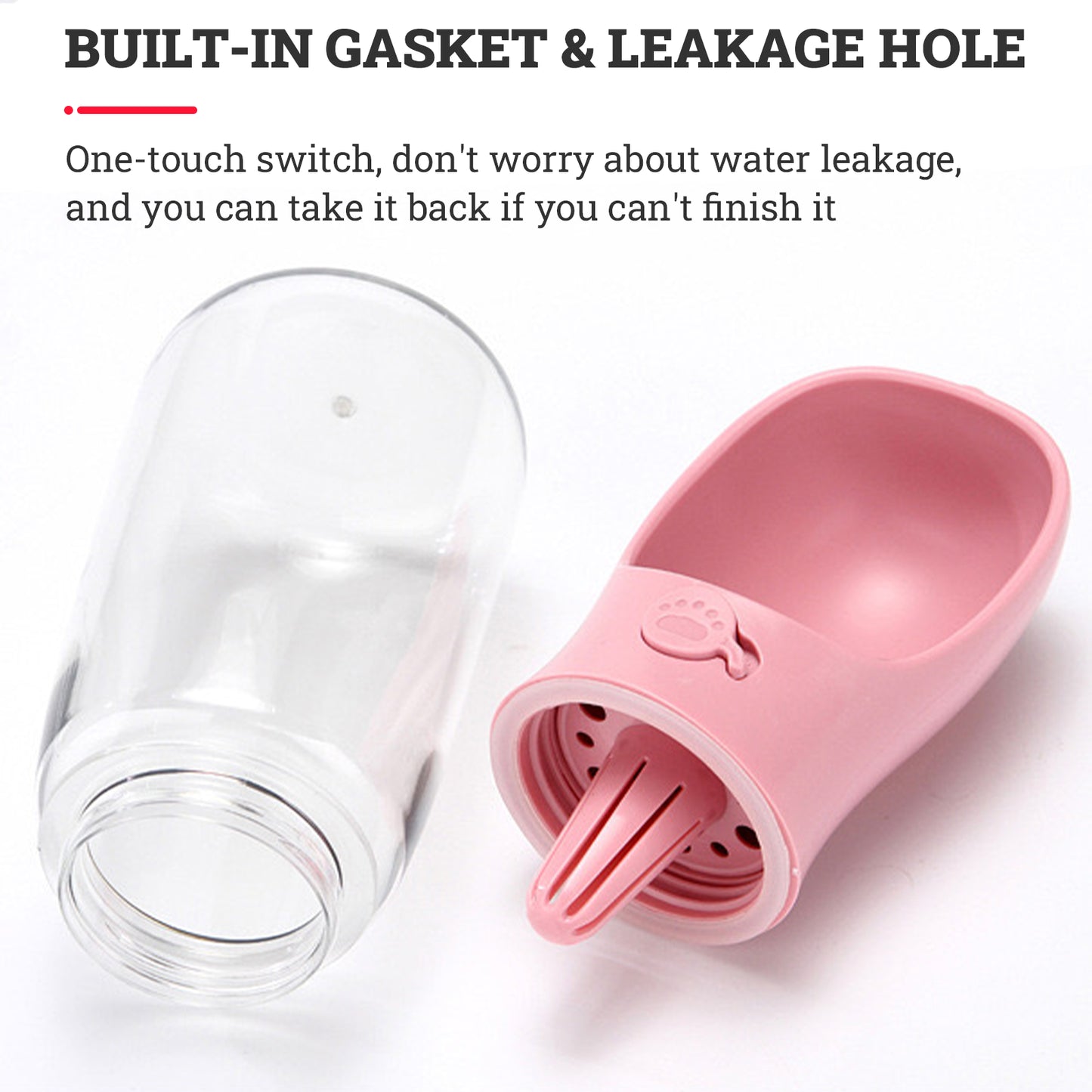 Pet Portable Water Bottle Puppy Dog Cat Cup Drinking Travel Outdoor Feeder Oz