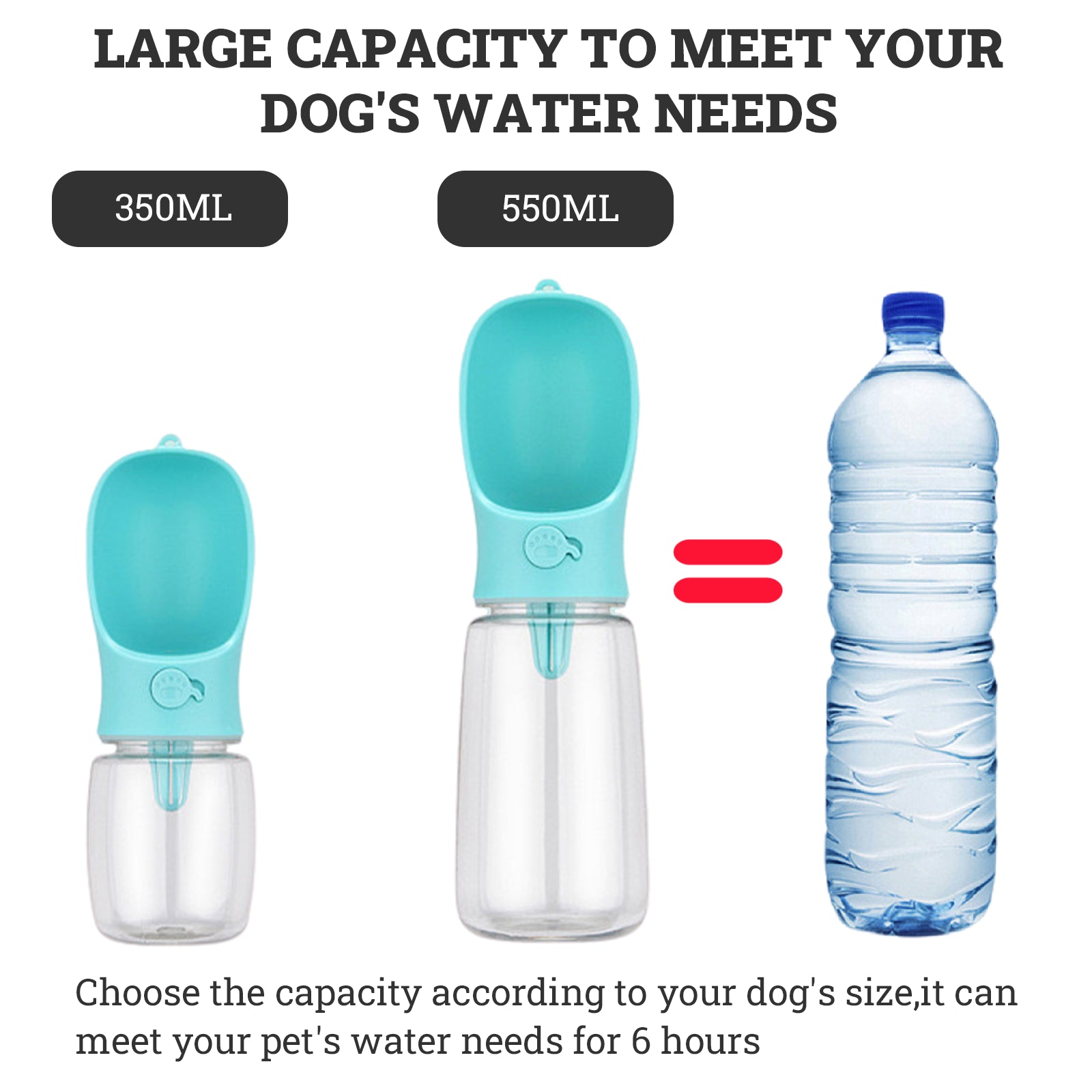 Pet Portable Water Bottle Puppy Dog Cat Cup Drinking Travel Outdoor Feeder Oz